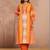 Cotton Geometric Printed Straight Kurta With Tassel Detail