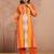 Cotton Geometric Printed Straight Kurta With Tassel Detail