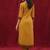 Cotton Mustard Kurta Set With Pintuck Detailing Paired With Solid Trouser.