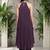 Women Ethnic Motifs Embroidered Pleated Thread Work Silk Georgette Kurta with Trousers