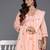 Floral Embroidered Empire Mirror Work  Cotton Kurta with Trousers & Dupatta