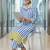 Women Striped Regular Kurta with Trousers