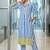 Women Striped Regular Kurta with Trousers