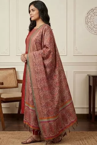 Women Regular Kurta with Trousers & With Dupatta