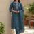Women Ethnic Motifs Printed Regular Thread Work Pure Cotton Kurta with Trousers & With Dupatta