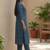 Women Ethnic Motifs Printed Regular Thread Work Pure Cotton Kurta with Trousers & With Dupatta