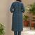 Women Ethnic Motifs Printed Regular Thread Work Pure Cotton Kurta with Trousers & With Dupatta