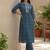 Women Ethnic Motifs Printed Regular Thread Work Pure Cotton Kurta with Trousers & With Dupatta