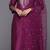 Women Embroidered Regular Sequinned Chanderi Silk Kurta with Trousers & With Dupatta