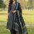 Ethnic Motifs Printed V-Neck Angrakha A-Line Kurta With Patiala & Dupatta
