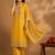 Floral Yoke Design Round Neck Straight Kurta With Trousers & Dupatta