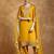 Floral Yoke Design Round Neck Straight Kurta With Trousers & Dupatta