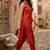 Women Embroidered Regular Thread Work Kurta with Trousers
