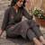 Women Embroidered Regular Thread Work Kurta with Trousers