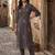 Women Embroidered Regular Thread Work Kurta with Trousers