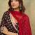 Floral Printed V-Neck Angrakha Kurta With Trousers & Dupatta