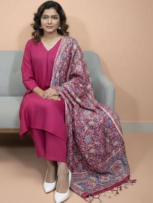 Women Ethnic Motifs Regular Kurta with Trousers & With Dupatta 1