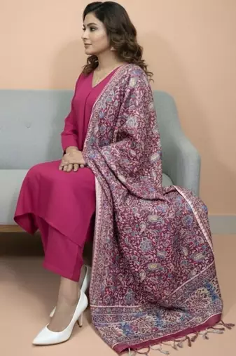 Women Ethnic Motifs Regular Kurta with Trousers & With Dupatta