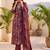 Women Floral Printed Regular Thread Work Kurta with Trousers & With Dupatta