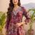 Women Floral Printed Regular Thread Work Kurta with Trousers & With Dupatta