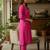 Women Regular Thread Work Kurta with Trousers