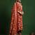 Floral Printed V-Neck Thread Work Kurta With Trousers & Dupatta