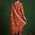 Floral Printed V-Neck Thread Work Kurta With Trousers & Dupatta