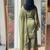 Mahendi embroidered silk designer ready to wear stiched kurta plazzo set with dupatta