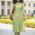 Women Striped Regular Kurta with Trousers