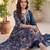 Women Floral Printed Regular Thread Work  Cotton Kurta with Trousers & With Dupatta