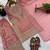 Pink embroidered silk designer ready to wear stiched kurta plazzo set with dupatta