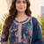 Women Floral Printed Regular Thread Work  Cotton Kurta with Trousers & With Dupatta