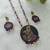 kanha hand-painted necklace set