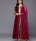 Women Solid Kurta with Trousers & Dupatta
