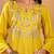 Mustard Floral Yoke Design Thread Work Pure Cotton Kurta With Trouser & Dupatta
