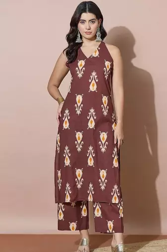 Women Floral Printed Regular Kurta with Palazzos