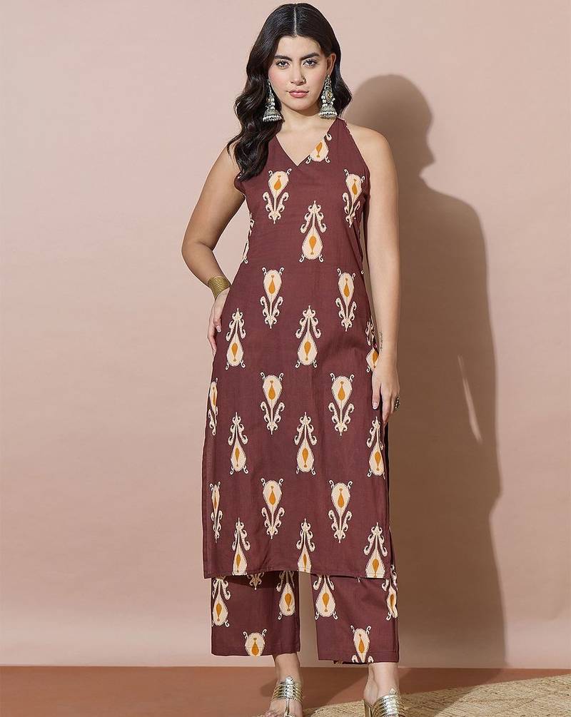 Women Floral Printed Regular Kurta with Palazzos
