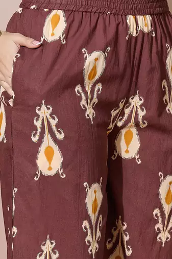 Women Floral Printed Regular Kurta with Palazzos