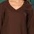 V-Neck Straight Kurta with Trousers And Dupatta