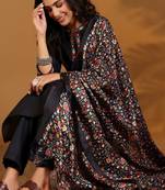 Ethnic Motifs Embroidered Woven Design  Cotton Kurta With Trousers & Dupatta