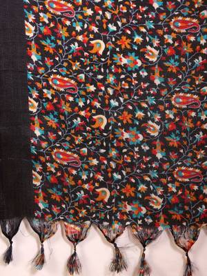 Ethnic Motifs Embroidered Woven Design  Cotton Kurta With Trousers & Dupatta 6