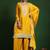 Floral Embroidered Zari Work Straight Kurta With Palazzos & Dupatta