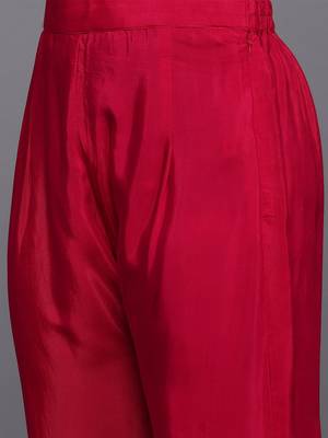 Embroidered Regular Thread Work Kurta with Trousers & With Dupatta 3