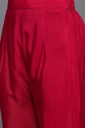 Embroidered Regular Thread Work Kurta with Trousers & With Dupatta