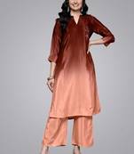 Women Embroidered Regular Sequinned Kurta with Trousers