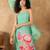 Women Spaghetti Strap Floral Kurta with Trousers and Dupatta