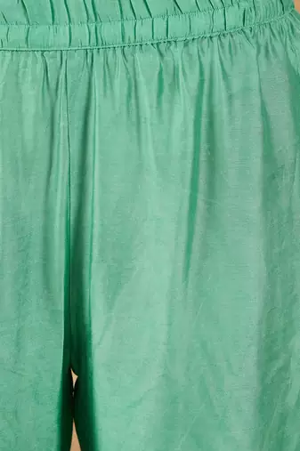 Women Spaghetti Strap Floral Kurta with Trousers and Dupatta