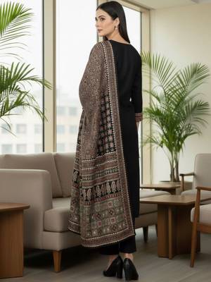 Women Ethnic Motifs Printed Regular Kurta with Trousers & With Dupatta 5