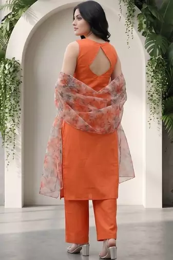 Women Floral Regular Pure Cotton Kurta with Palazzos & With Dupatta