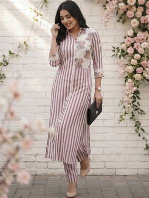 Women Printed Regular Kurta with Pyjamas 3